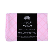 Load image into Gallery viewer, Juqe Yoga. Pink Non-Slip Yoga Mat Towel.
